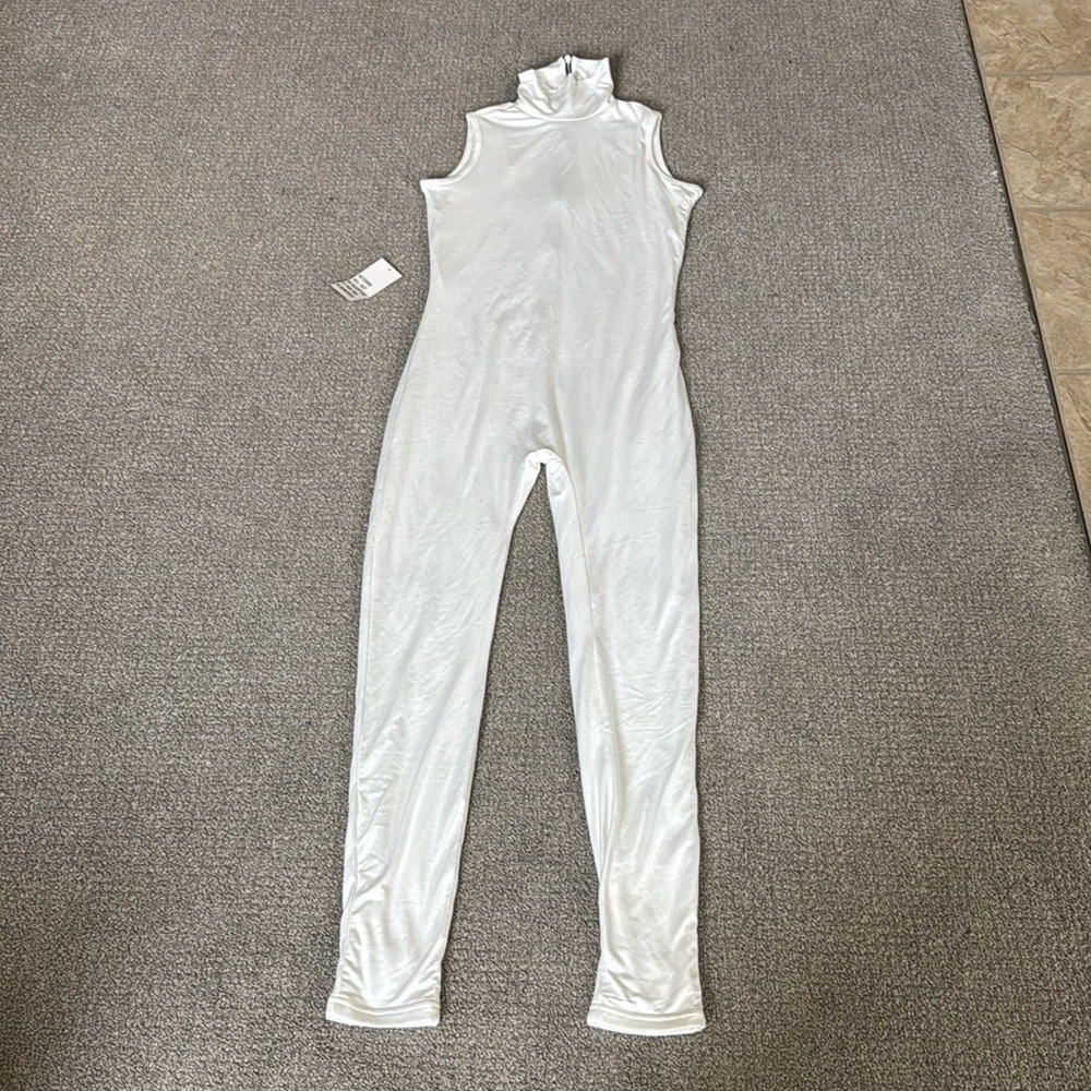 NWT BUMPSUIT The Stevie Maternity Jumpsuit White - Picture 2 of 6